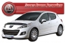 Дефлектор капота (мухобойка) на Peugeot 207 2006-...г.в.